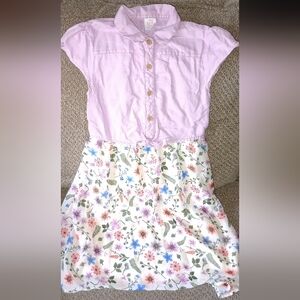 Wonder Nation Girls Tie Front Dress